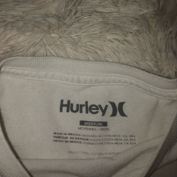 HURLEY Palm tree design White T Shirt - Picture 4 of 4